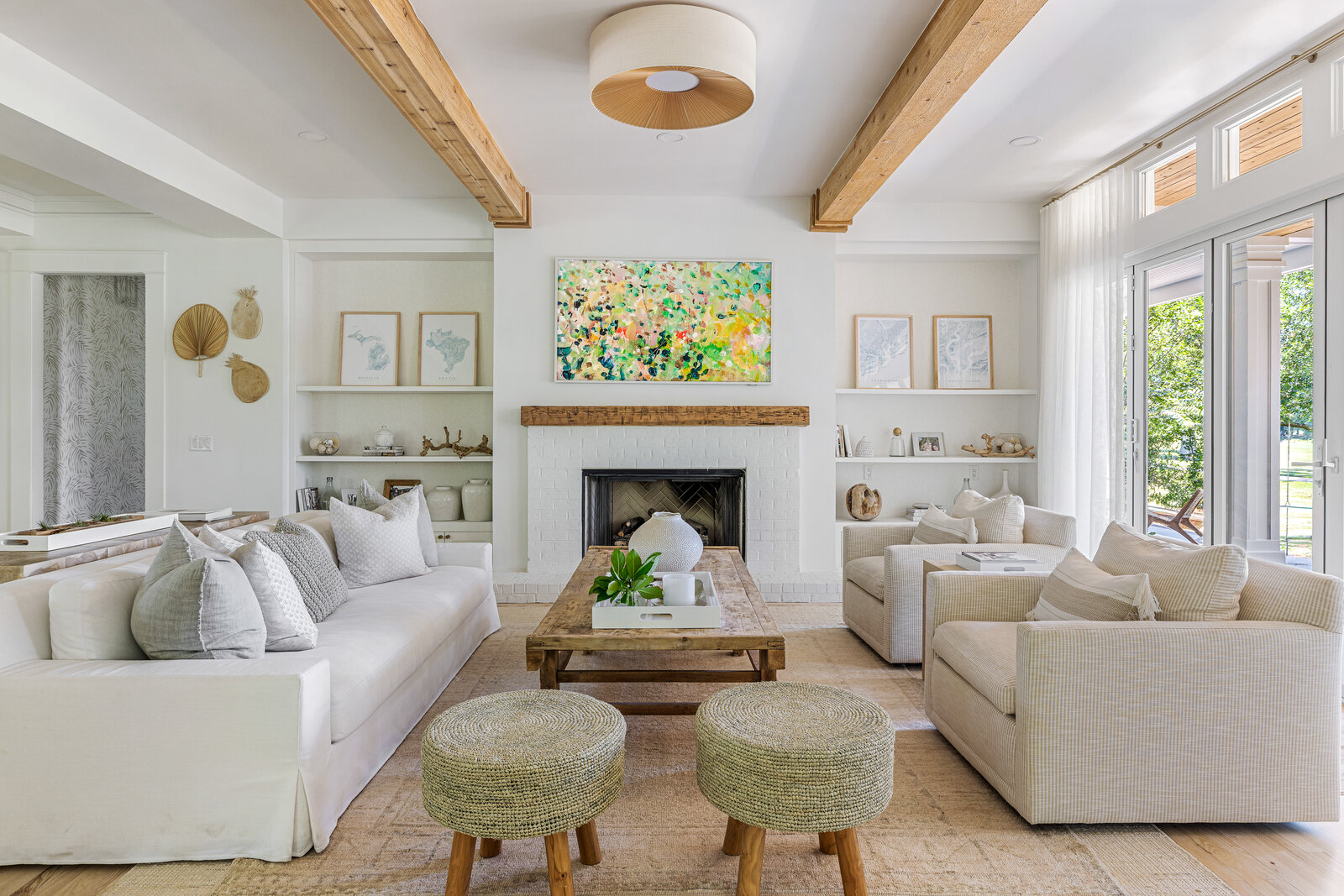 Airy coastal living room