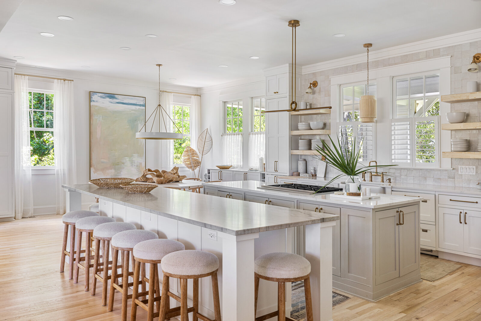 Bright, airy coastal kitchen