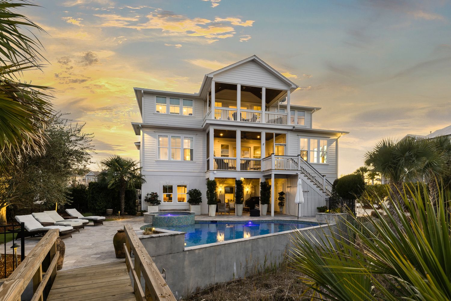 Fountainhead Way — twilight real estate photography, Charleston SC